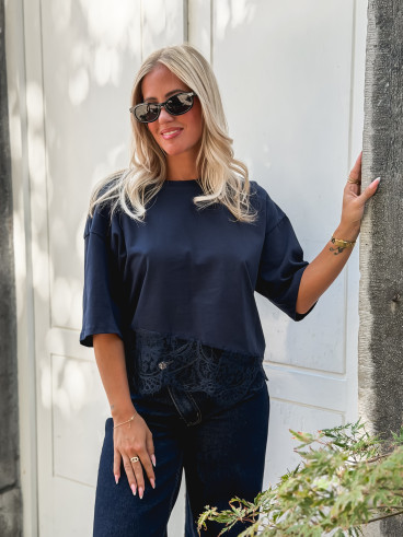 T-shirt Enoliane - Bleu marine