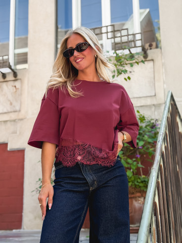 T-shirt Enoliane - Bordeaux