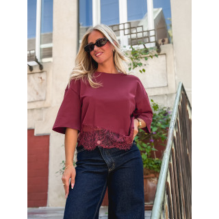 T-shirt Enoliane - Bordeaux
