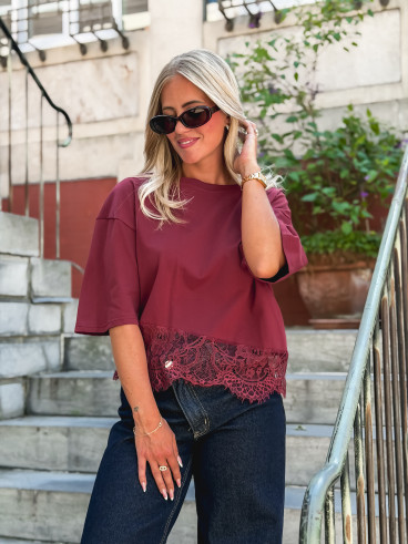 T-shirt Enoliane - Bordeaux