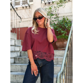 T-shirt Enoliane - Bordeaux