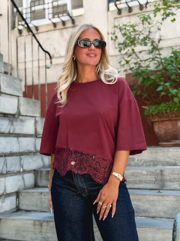 T-shirt Enoliane - Bordeaux
