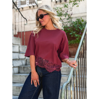 T-shirt Enoliane - Bordeaux