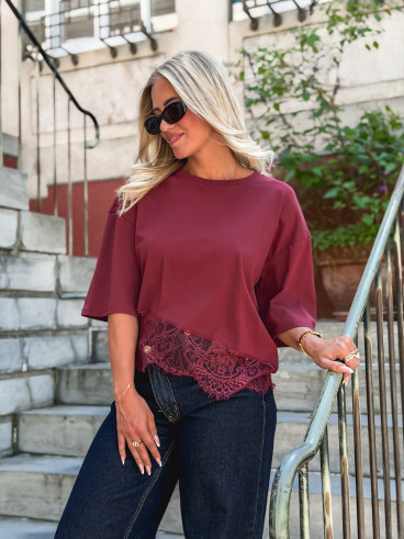 T-shirt Enoliane - Bordeaux