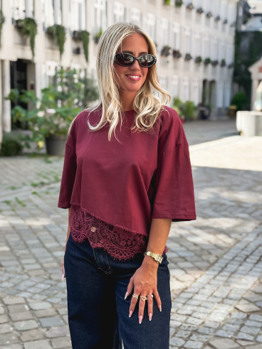 T-shirt Enoliane - Bordeaux