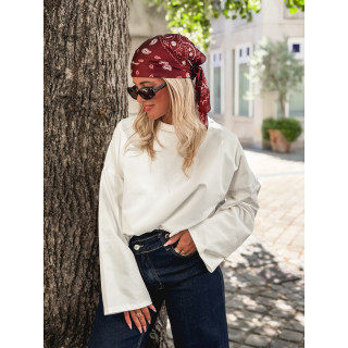Foulard à motifs Félicie - Bordeaux