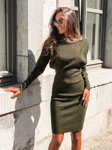 Robe longue Bianca - Kaki