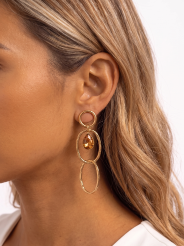 Boucles d'oreilles Aénor - Doré