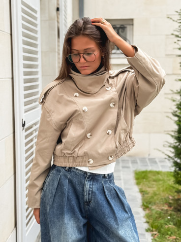 Veste courte Sophie - Beige Veste courte Sophie - Beige