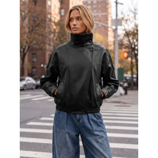 Veste en simili Fideline - Noir