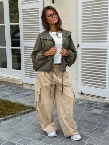 Veste courte Iliana - Kaki