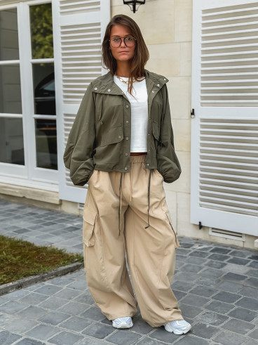 Veste courte Iliana - Kaki