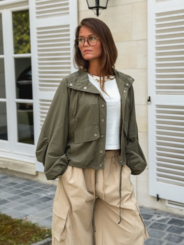Veste courte Iliana - Kaki