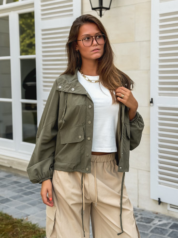 Veste courte Iliana - Kaki