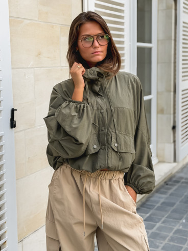 Veste courte Iliana - Kaki