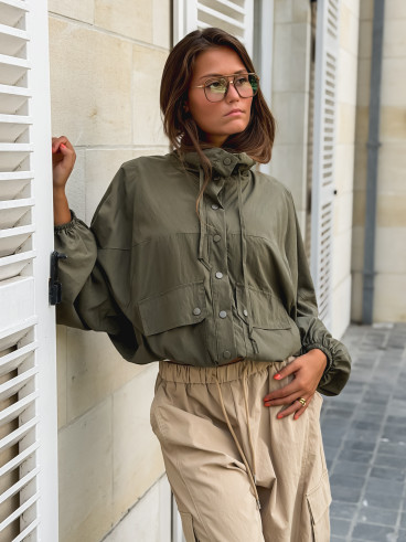 Veste courte Iliana - Kaki