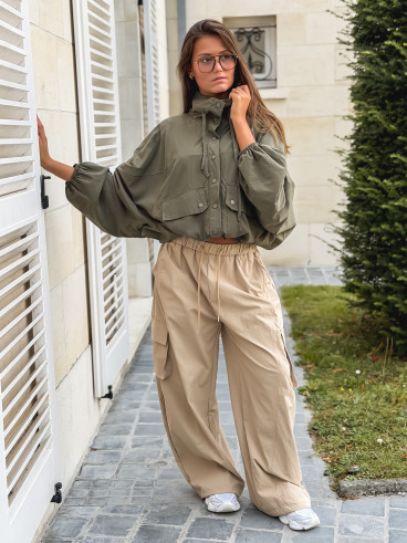 Veste courte Iliana - Kaki