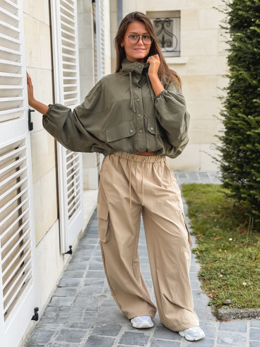 Veste courte Iliana - Kaki