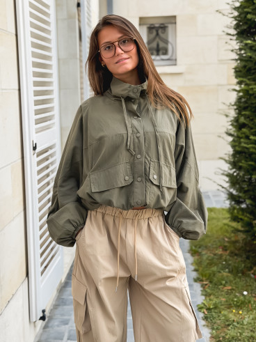 Veste courte Iliana - Kaki
