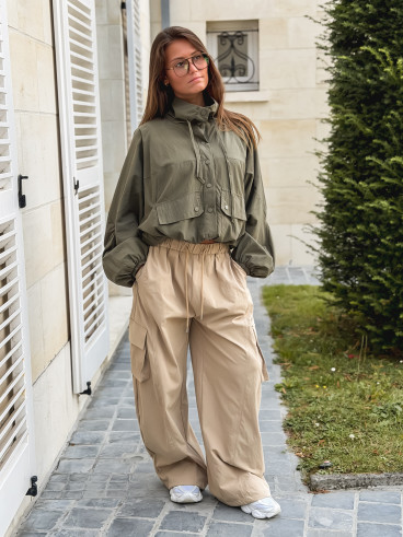 Veste courte Iliana - Kaki