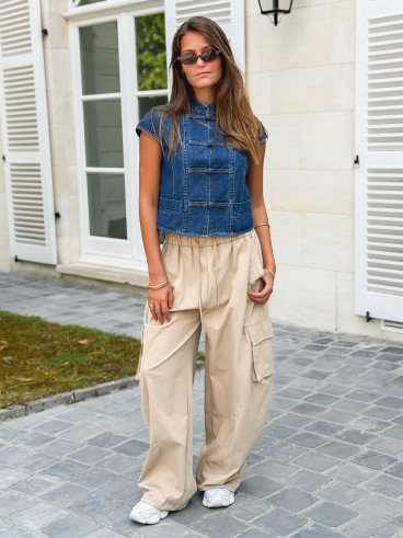 Blouse en jeans Eleonie - Bleu Blouse en jeans Eleonie - Bleu
