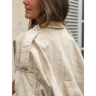 Veste en jeans Claudia - Beige