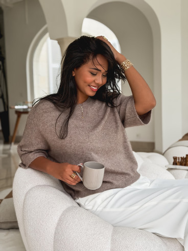 Pull India - Taupe Pull India - Taupe