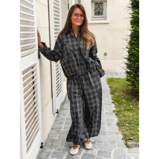 Chemise à carreaux Méliséa - Bleu/Kaki