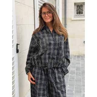 Chemise à carreaux Méliséa - Bleu/Kaki