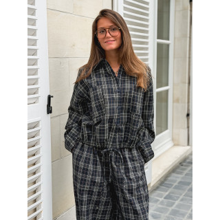 Chemise à carreaux Méliséa - Bleu/Kaki