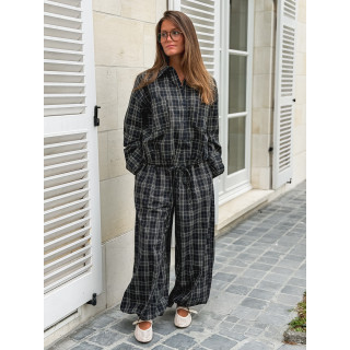 Chemise à carreaux Méliséa - Bleu/Kaki
