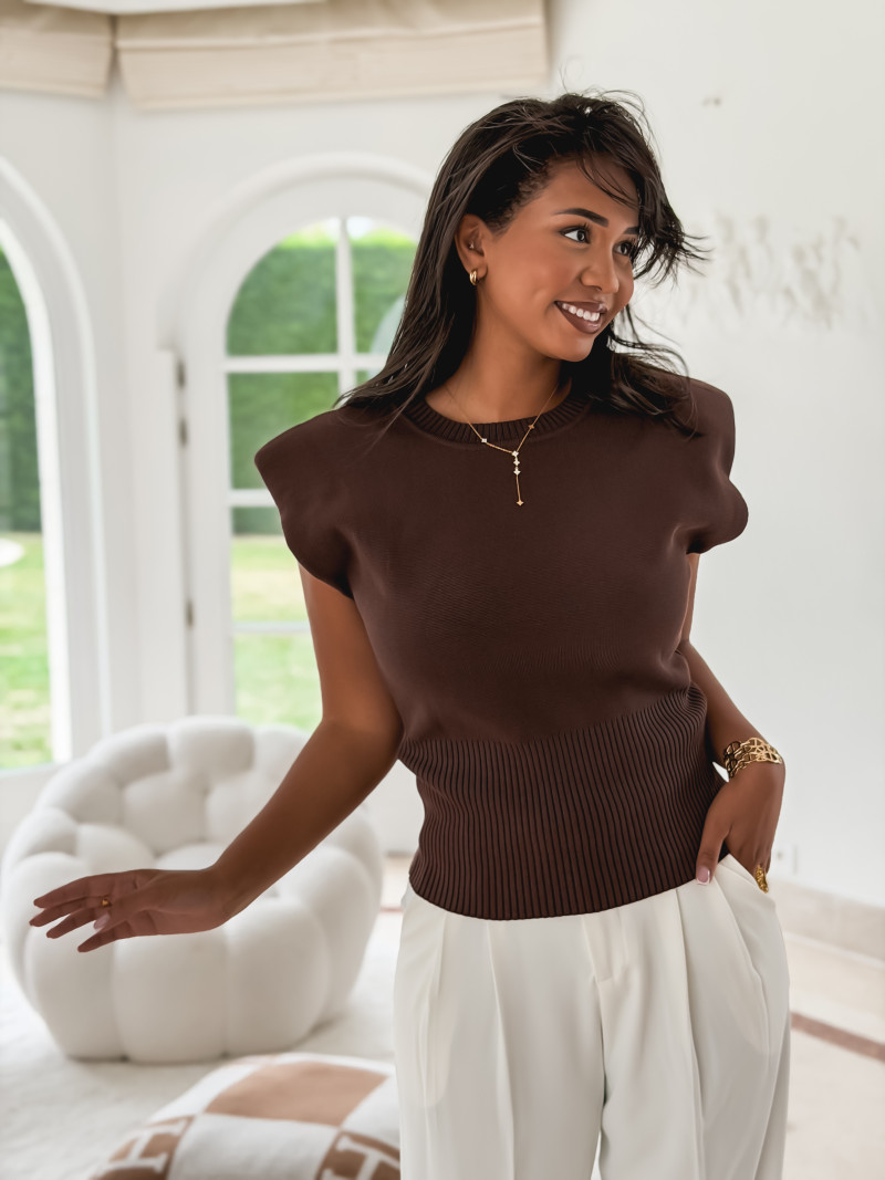 Pull Xéna - Chocolat