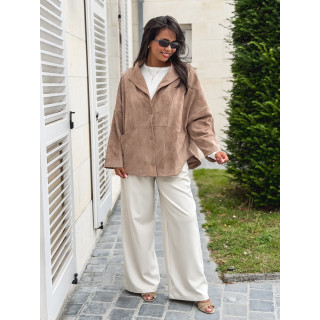 Veste en suédine Amalie - Beige