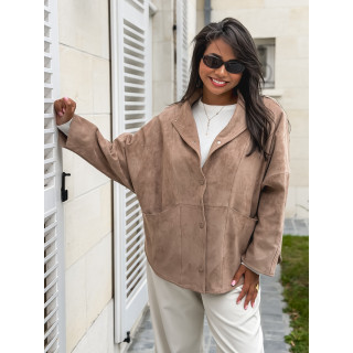 Veste en suédine Amalie - Beige