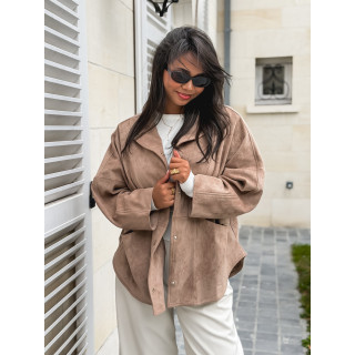 Veste en suédine Amalie - Beige