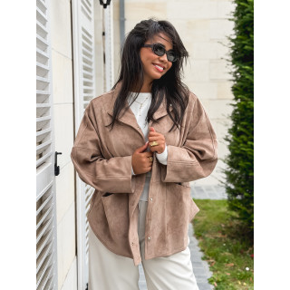 Veste en suédine Amalie - Beige