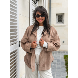 Veste en suédine Amalie - Beige