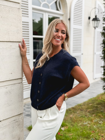 Gilet sans manches Christina - Bleu marine