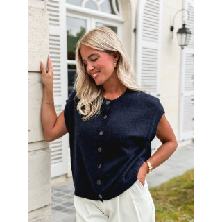 Gilet sans manches Christina - Bleu marine