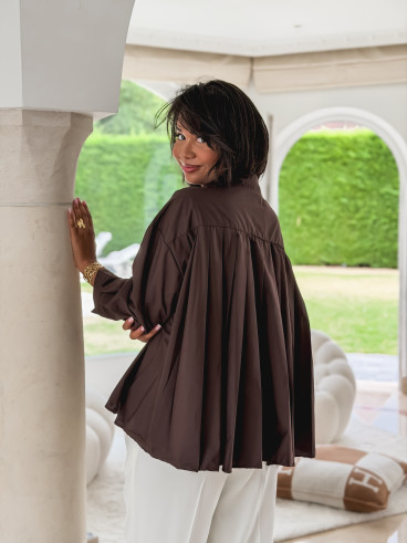 Chemise Saskia - Chocolat