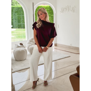 Pull sans manches Dakota - Bordeaux