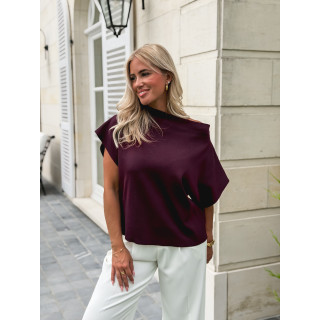 Pull sans manches Dakota - Bordeaux