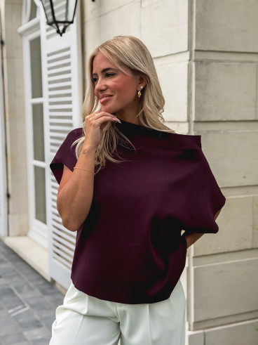 Pull sans manches Dakota - Bordeaux Pull sans manches Dakota - Bordeaux