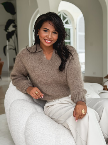 Pull Joéva - Taupe Pull Joéva - Taupe