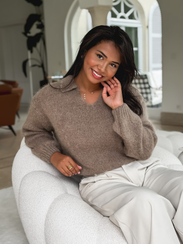 Pull Joéva - Taupe Pull Joéva - Taupe