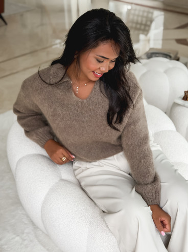 Pull Joéva - Taupe Pull Joéva - Taupe