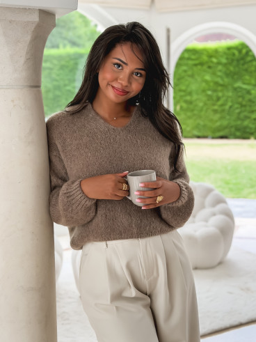 Pull Joéva - Taupe Pull Joéva - Taupe