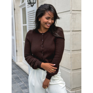 Gilet Ophélina - Chocolat
