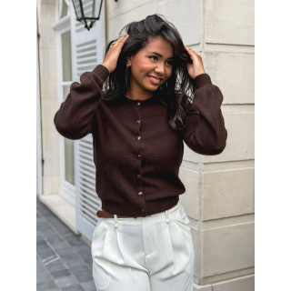 Gilet Ophélina - Chocolat