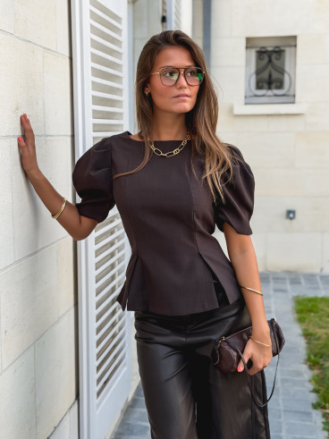 Blouse Tayana - Chocolat